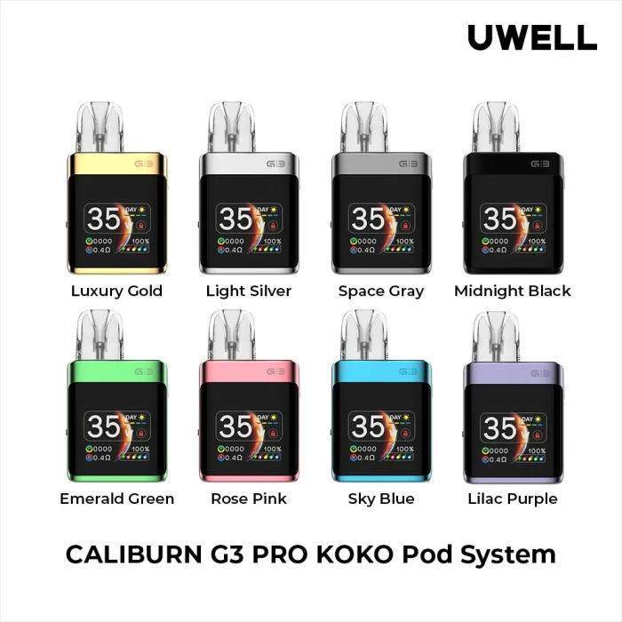 UWELL CALIBURN G3 PRO KOKO註油主機咖喱棒/多種顏色可選